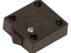 Truhenschalter mit Abdeckung Schwarz