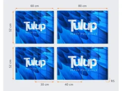 Tulup Herdabdeckplatte SET aus 2 Stück 30x52 cm Schneidebrett aus Glas Schutzplatte Spritzschutz Abdeckung Marmor