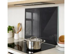 Tulup Herdabdeckplatte 60x52 cm Schneidebrett aus Glas Schutzplatte Küchenutensilien Spritzschutz Anschlagtafel