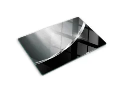 Tulup Herdabdeckplatte 80x52 cm Schneidebrett Glas Schutzplatte Küchenutensilien Spritzschutz Abdeckung Textur