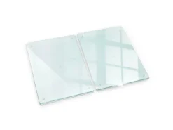 Tulup Schneidebrett Durchsichtiges Schneidebrett 2 Stück 40x52 Rechteckige Schneidebretter Küchenbrett Durchsichtig