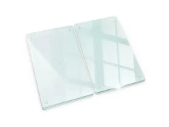 Tulup Schneidebrett Küchenbrett Durchsichtig 2 Stück 30x52 Rechteckige Schneidebretter Küchen Schneidebrett Glas