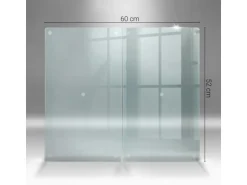 Tulup Schneidebrett Küchenbrett Durchsichtig 2 Stück 30x52 Rechteckige Schneidebretter Küchen Schneidebrett Glas