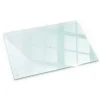 Tulup Schneidebrett Küchen Schneidebrett Glas 80x52 cm Rechteckiges Schneidebrett Glas Schneidebrett Transparent