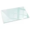 Tulup Schneidebrett Rutschfestes Schneidebrett Glas 52x30 cm Rechteckiges Schneidebrett Durchsichtiges Schneidebrett