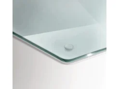 Tulup Schneidebrett Transparente Schneidebrett 52x40 cm Rechteckiges Schneidebrett Rutschfestes Schneidebrett Glas