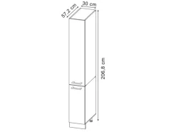Vicco Apothekerschrank R-Line Medizinschrank für die Küche Artisan-Eiche/Weiß 30 cm