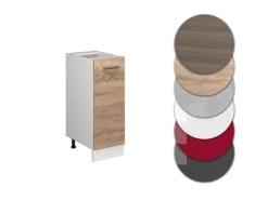 Vicco Apothekerschrank R-Line Medizinschrank für die Küche Sonoma/Weiß 30 cm ohne Arbeitsplatte