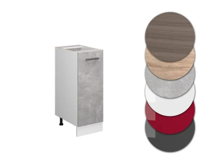 Vicco Apothekerschrank R-Line Medizinschrank für die Küche Beton/Weiß 30 cm AP Anthrazit