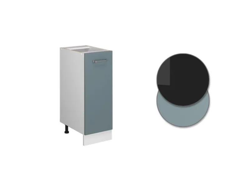 Vicco Apothekerschrank R-Line Blau-Grau/Weiß 30 cm ohne Arbeitsplatte