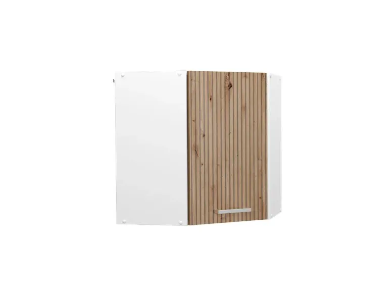 Vicco Eckhängeschrank R-Line Küchen-Eckschrank Artisan-Eiche/Weiß 57 cm