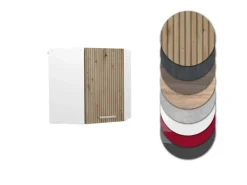 Vicco Eckhängeschrank R-Line Küchen-Eckschrank Artisan-Eiche/Weiß 57 cm