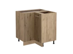 Vicco Eckunterschrank R-Line Artisan-Eiche/Goldkraft Eiche 76 cm ohne Arbeitsplatte