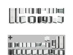 Vicco Fame-Line Eckküche Weiß Hochglanz/Anthrazit 347 x 257 cm ohne Arbeitsplatte ohne E-Geräte