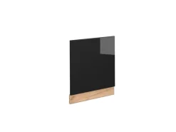 Vicco Frontblende Fame-Line Schwarz-Eiche Hochglanz/Goldkraft Eiche 60 cm ohne Arbeitsplatte