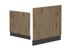 Vicco Frontblende R-Line Artisan-Eiche/Anthrazit 45 cm ohne Arbeitsplatte mit Anthrazit Korpus