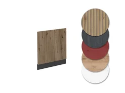 Vicco Frontblende R-Line Artisan-Eiche/Anthrazit 45 cm ohne Arbeitsplatte mit Anthrazit Korpus