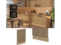 Vicco Frontblende R-Line Artisan-Eiche/Goldkraft Eiche 45 cm ohne Arbeitsplatte mit Goldkraft Eiche Korpus