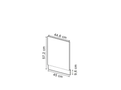 Vicco Frontblende R-Line Artisan-Eiche/Goldkraft Eiche 45 cm ohne Arbeitsplatte mit Goldkraft Eiche Korpus