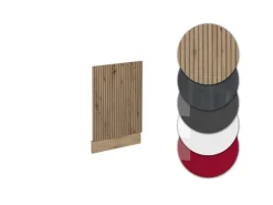 Vicco Frontblende R-Line Artisan-Eiche/Goldkraft Eiche 45 cm ohne Arbeitsplatte mit Goldkraft Eiche Korpus