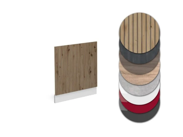 Vicco Frontblende R-Line Geschirrspüler Fronttür Artisan-Eiche 60 cm ohne Arbeitsplatte