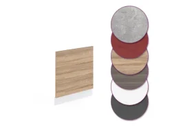 Vicco Frontblende R-Line Geschirrspüler Fronttür Sonoma/Weiß 60 cm ohne Arbeitsplatte