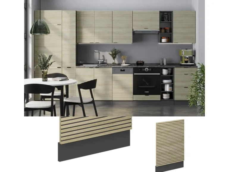 Vicco Geschirrspülblende Fame-Line Eiche Paneel 45 cm