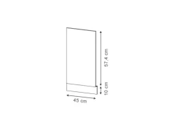 Vicco Geschirrspülblende Fame-Line Eiche Paneel 45 cm
