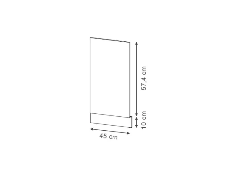 Vicco Geschirrspülblende Fame-Line Eiche Paneel 45 cm