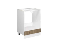 Vicco Herdumbauschrank R-Line Artisan-Eiche/Weiß 60 cm ohne Arbeitsplatte