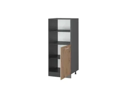 Vicco Herdumbauschrank R-Line Herdschrank Artisan-Eiche/Anthrazit 60 cm