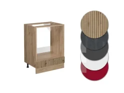 Vicco Herdumbauschrank R-Line Artisan-Eiche/Goldkraft Eiche 60 cm AP Eiche