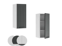 Vicco Hängeschrank Fame-Line Hängender Küchenschrank Anthrazit/Weiß 30 cm