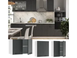 Vicco Hängeschrank Fame-Line Hängender Küchenschrank Anthrazit/Weiß 60 cm