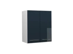Vicco Hängeschrank Fame-Line Hängender Küchenschrank Dunkelblau Hochglanz/Weiß 60 cm