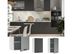 Vicco Hängeschrank Fame-Line Hängender Küchenschrank Anthrazit/Weiß 45 cm