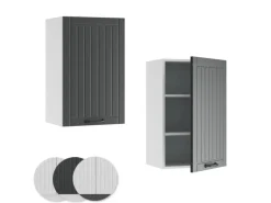 Vicco Hängeschrank Fame-Line Hängender Küchenschrank Anthrazit/Weiß 45 cm