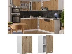 Vicco Hängeschrank R-Line Hängender Küchenschrank Artisan-Eiche/Weiß 45 cm