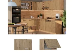 Vicco Hängeschrank R-Line Hängender Küchenschrank Artisan-Eiche/Goldkraft Eiche 60 cm Flach