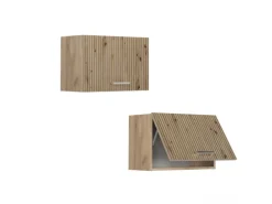 Vicco Hängeschrank R-Line Hängender Küchenschrank Artisan-Eiche/Goldkraft Eiche 60 cm Flach