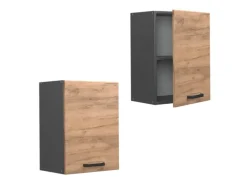 Vicco Hängeschrank R-Line Hängender Küchenschrank Goldkraft Eiche/Anthrazit 45 cm