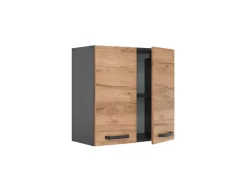 Vicco Hängeschrank R-Line Hängender Küchenschrank Goldkraft Eiche/Anthrazit 60 cm