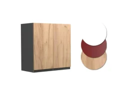 Vicco Hängeschrank R-Line Hängender Küchenschrank Goldkraft Eiche/Anthrazit 60 cm J-Shape