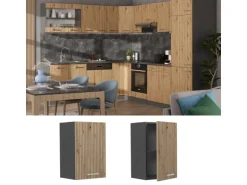 Vicco Hängeschrank R-Line Hängender Küchenschrank Artisan-Eiche/Anthrazit 40 cm