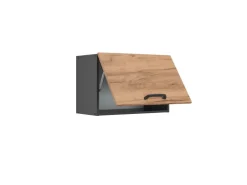 Vicco Hängeschrank R-Line Hängender Küchenschrank Goldkraft Eiche/Anthrazit 60 cm Flach