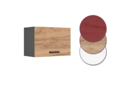 Vicco Hängeschrank R-Line Hängender Küchenschrank Goldkraft Eiche/Anthrazit 60 cm Flach