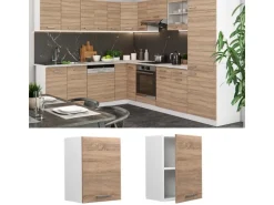 Vicco Hängeschrank R-Line Hängender Küchenschrank Sonoma/Weiß 45 cm