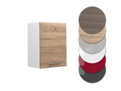 Vicco Hängeschrank R-Line Hängender Küchenschrank Sonoma/Weiß 45 cm