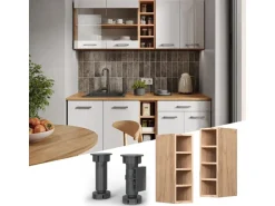 Vicco Hängeschrank R-Line Offener Küchenschrank Goldkraft Eiche 20 cm