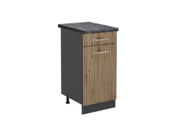 Vicco Küchenunterschrank R-Line Artisan-Eiche/Anthrazit 40 cm AP Anthrazit